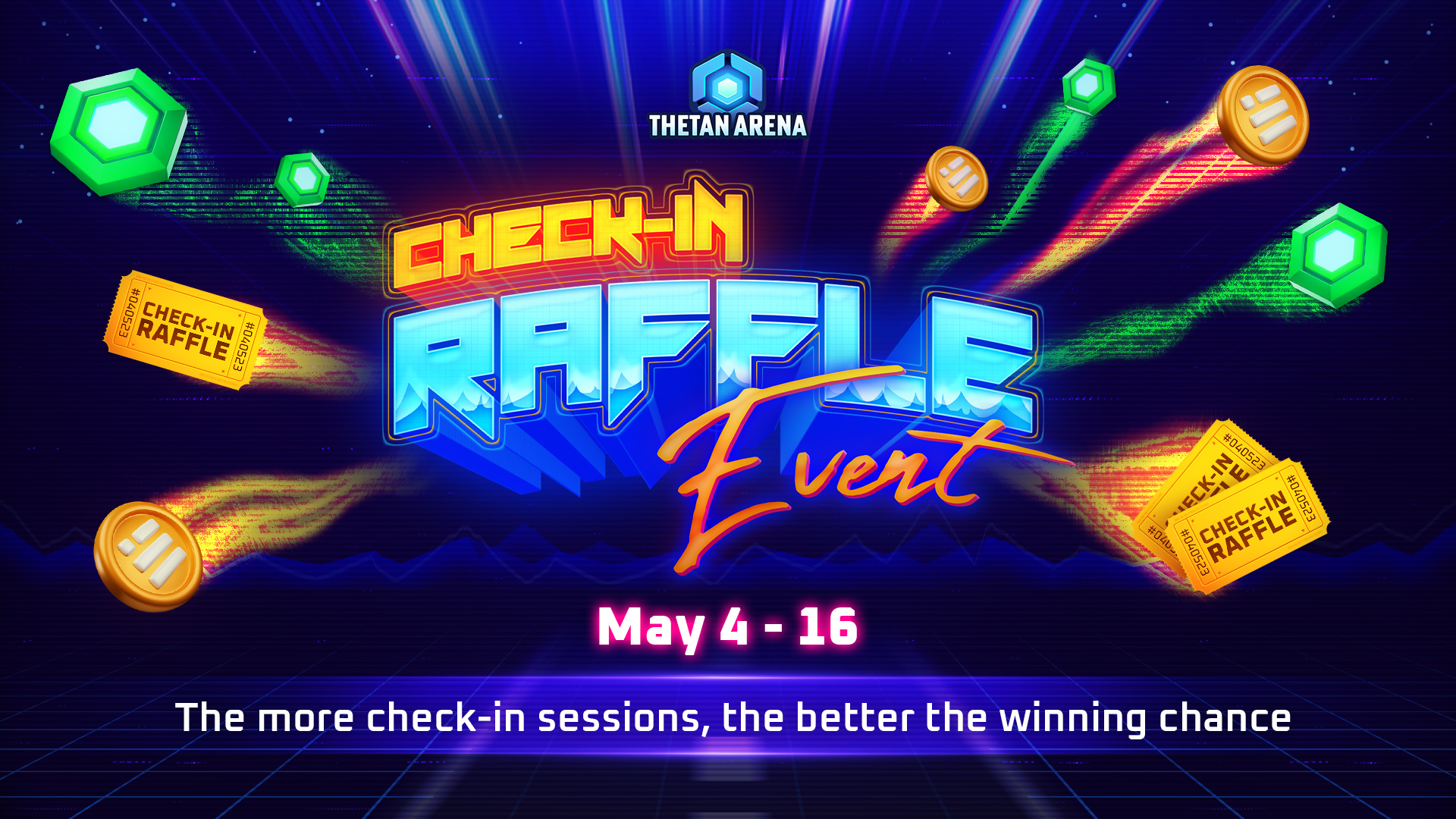 Join The Check-In Raffle Event To Take Home The Prize